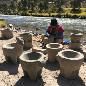 Morteros de Piedra: Sabiduría Tallada en Roca por las Manos Andinas del Perú