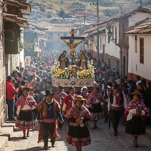 Tradiciones en los Andes del Perú durante la Semana Santa