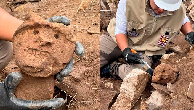 Descubren cabezas clavas en complejo Ollape Amazonas